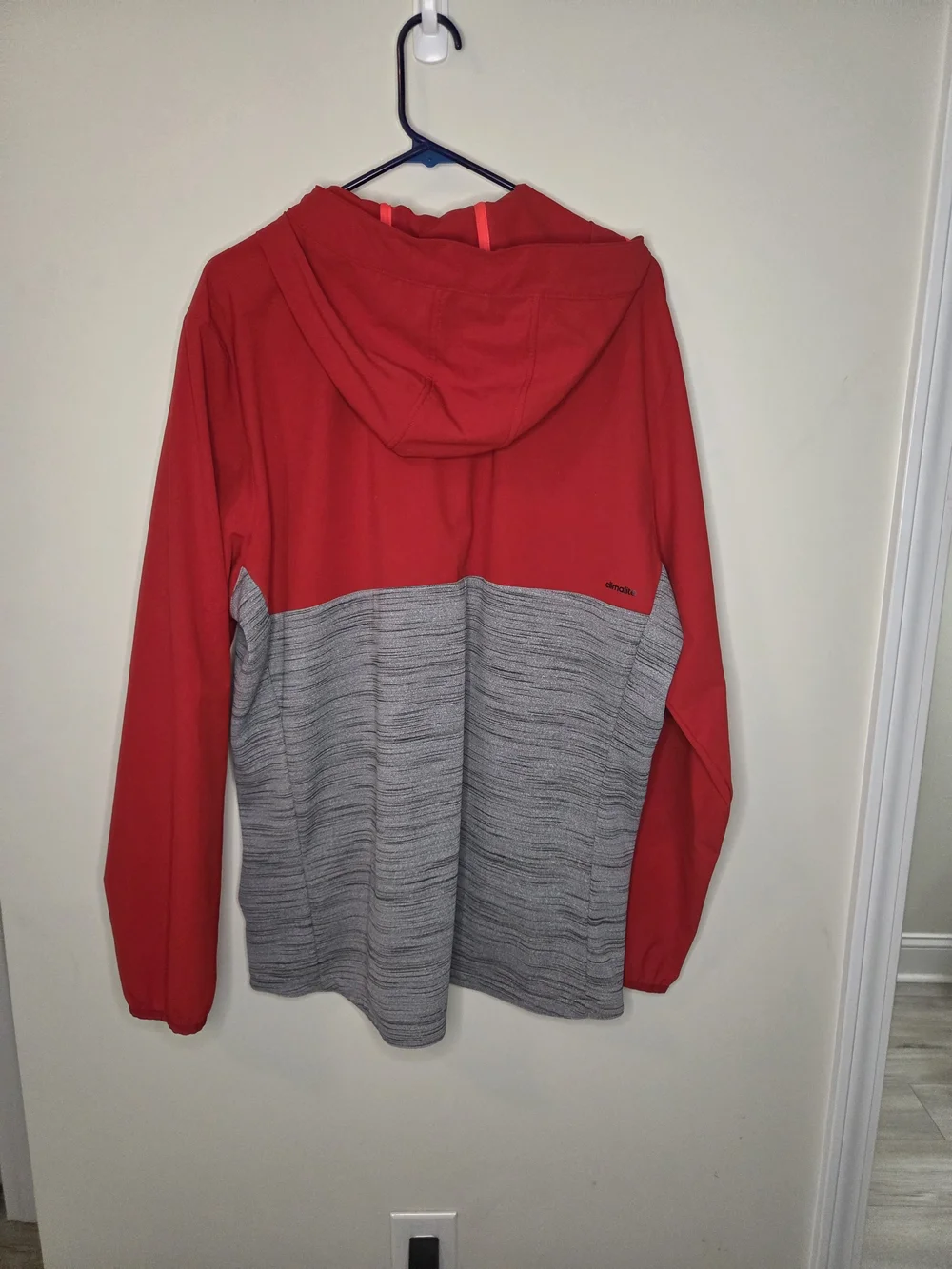 adidas Red and Gray Zip-Up Hooded Sweater Mcdonalds All American Game Official